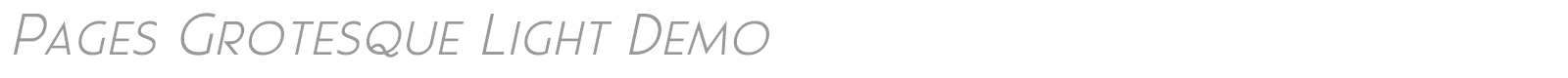Pages Grotesque font preview